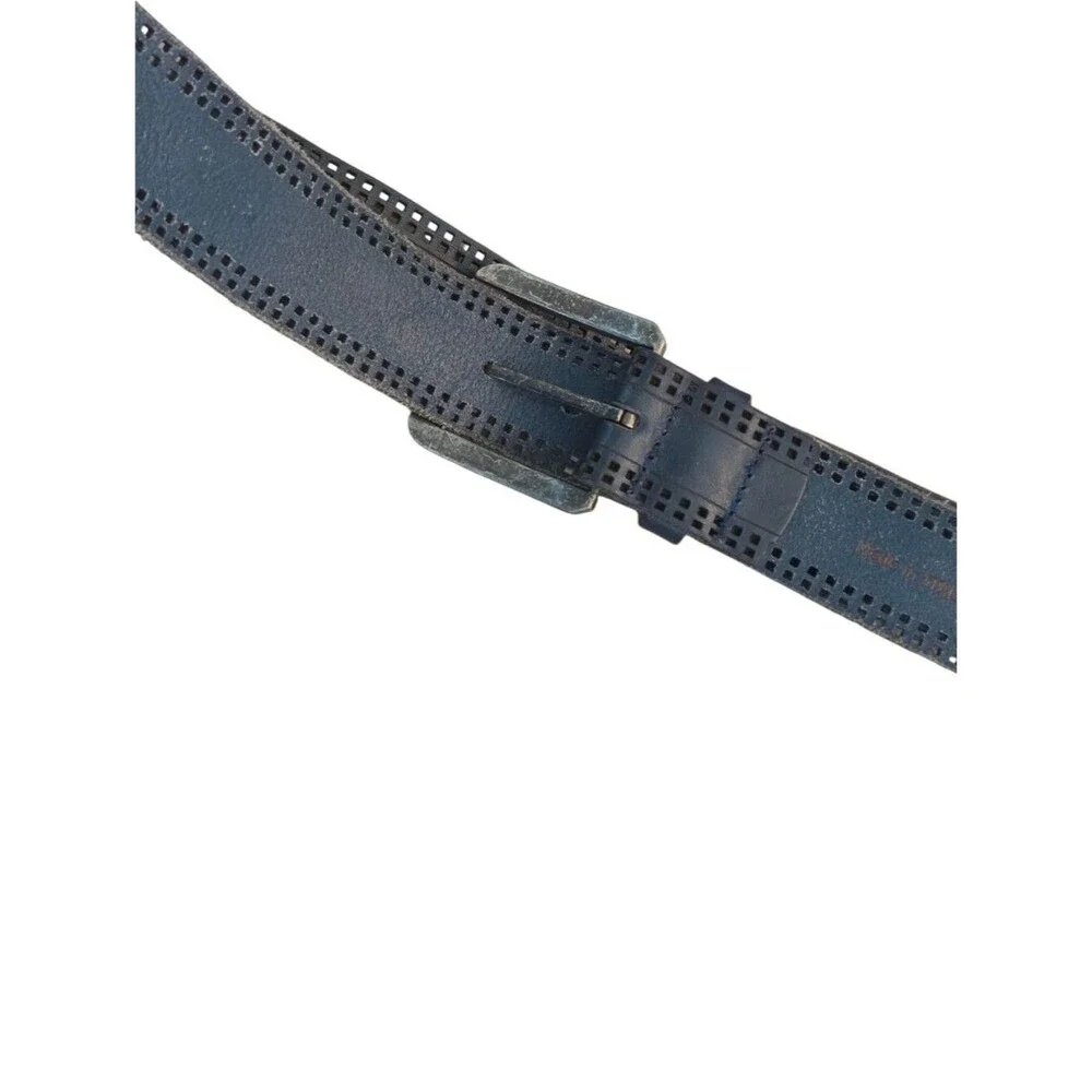 Johnston & Murphy Italian Leather Belt 38 Distressed Vintage